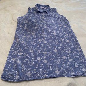 i.b. diffusion Blue and White Floral Dress Size XL